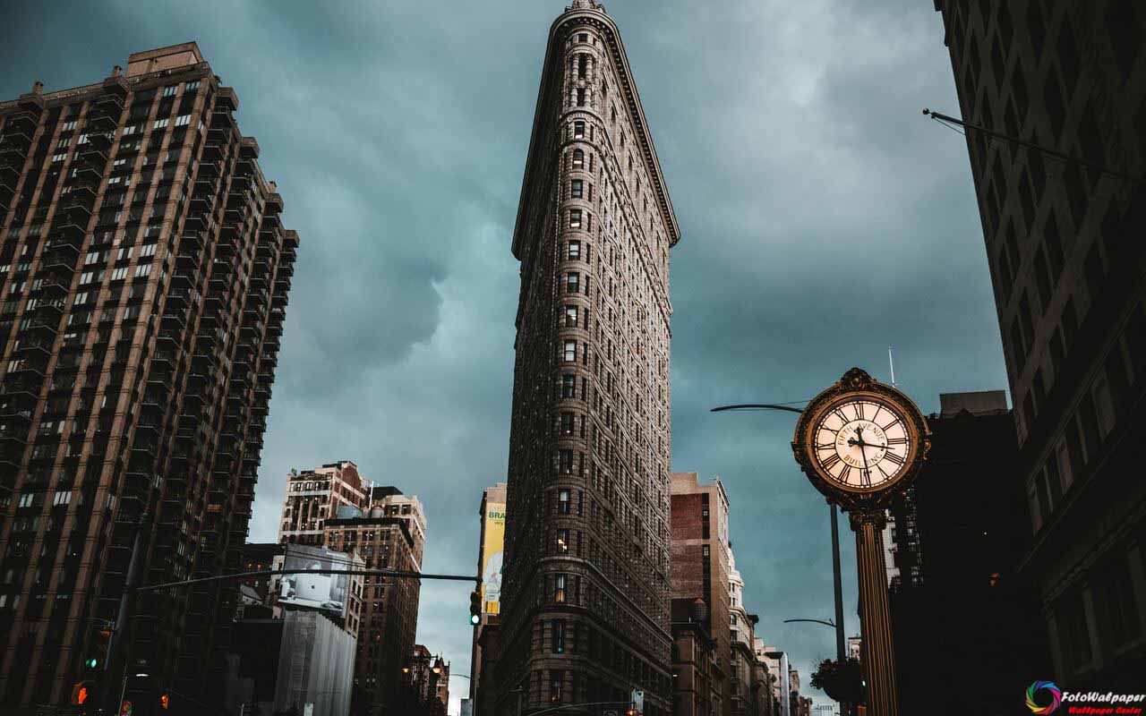 دانلود والپیپر ساختمان فلت‌آیرن در شهر نیویورک
