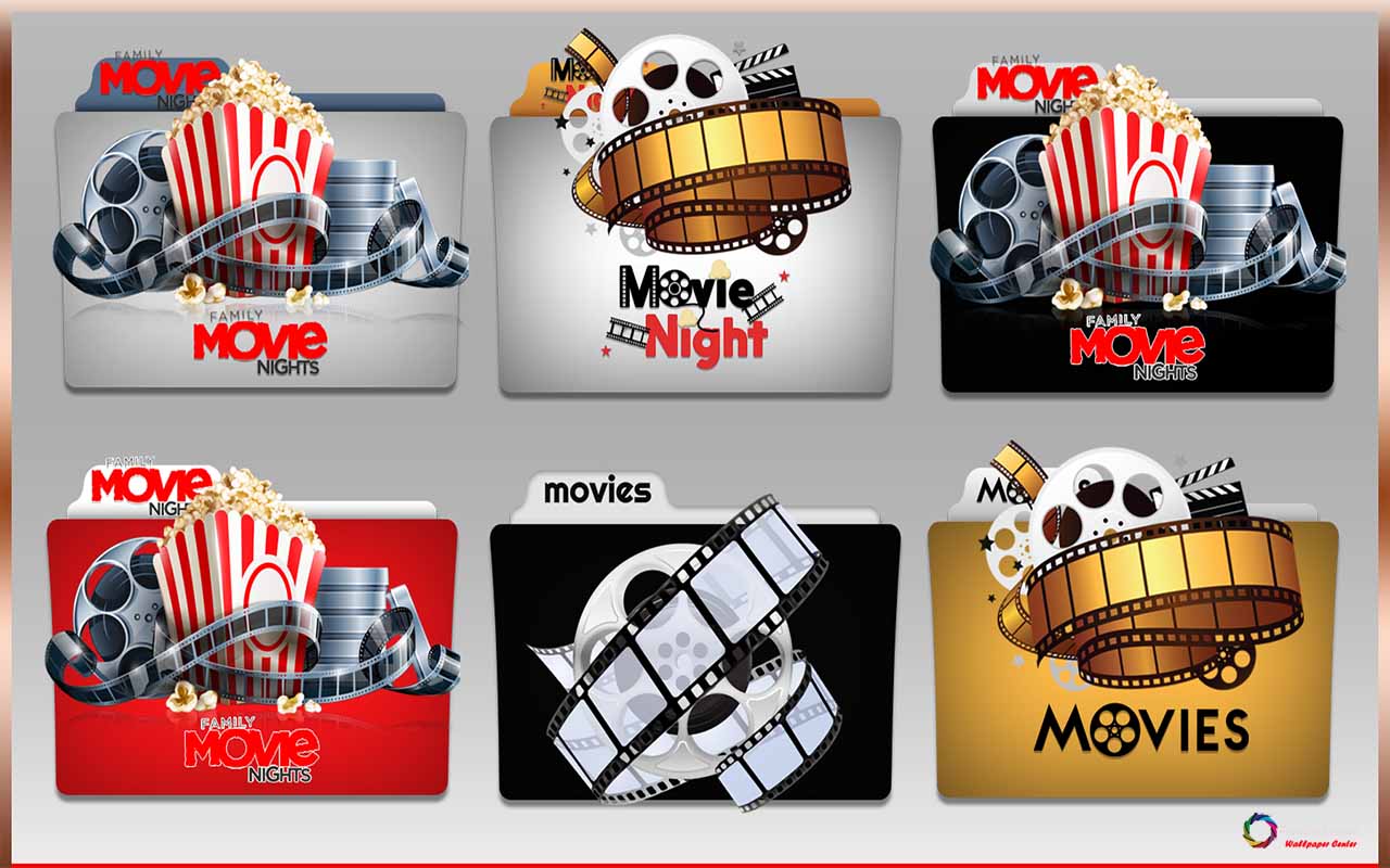 main movies folder icon pack Fotowallpaper